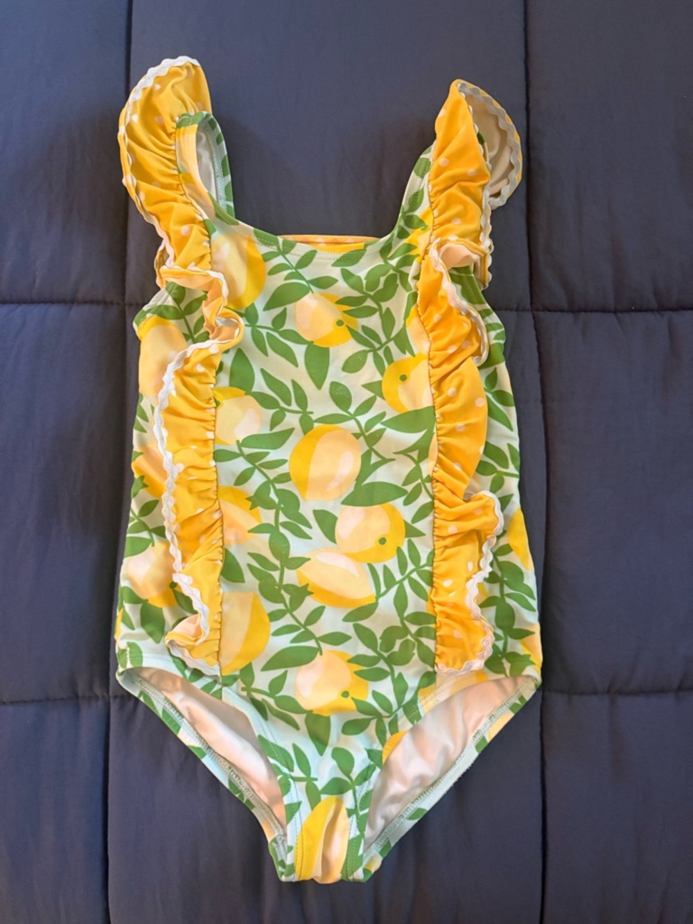 Matilda Jane Lemon Swimsuit Yellow Green size 6